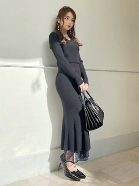 「リゼクシー」｜「アイテム（パンプス）」を使った、RESEXXYさん（レディース・152cm）の秋コーディネート