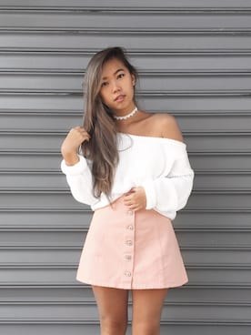 「boohoo」｜Sophie Leungさん（レディース・163cm）の冬コーディネート