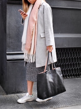 「rag & bone（ラグアンドボーン）のアイテム（ワンピース/ドレス）」を使った、Sophie Leungさん（レディース・163cm）の冬コーディネート