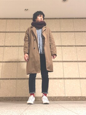いくたどんさん（メンズ・168cm）の冬コーディネート