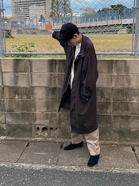 「HARE（ハレ）のアイテム（その他アウター）」を使った、takumaさん（メンズ・178cm）の秋コーディネート