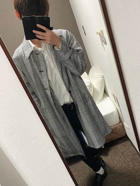 「H&M」｜「アイテム（その他アウター）」を使った、limoomilさん（メンズ・175cm）の秋コーディネート