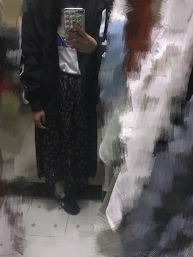 「MOUSSY（マウジー）のアイテム（スタジャン）」を使った、沿海公路_wさん（レディース・159cm）の春コーディネート