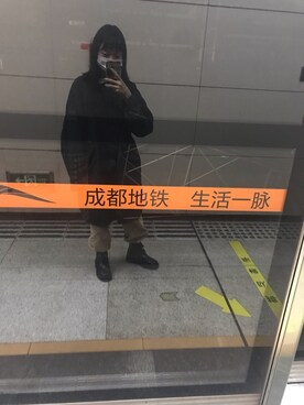 「MOUSSY（マウジー）のアイテム（ライダースジャケット）」を使った、沿海公路_wさん（レディース・159cm）の秋コーディネート