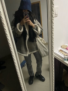 沿海公路_wさん（レディース・159cm）の冬コーディネート