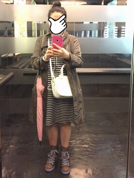 「ESPRIT（エスプリ）のアイテム（トレンチコート）」を使った、SaraMoon🐱さん（レディース・158cm）の春コーディネート