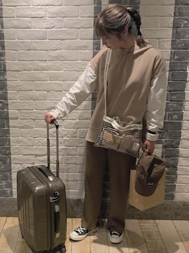 「Daniel Wellington（ダニエルウェリントン）の【Daniel Wellington】レザーバンド３６ＭＭ（アナログ腕時計）」を使った、oriさん（レディース・160cm）の春コーディネート