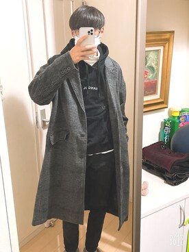 kurokichi0816さんの「エクストラファインメリノタートルネックセーター（長袖）」を使ったコーディネート