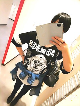 「静岡」｜「アイテム（デニムジャケット）」を使った、mikiさん（レディース・177cm）の秋コーディネート