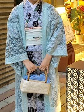 「DOUBLE MAISON（ドゥーブルメゾン）のアイテム」を使った、ひなたさん（レディース・154cm）の秋コーディネート