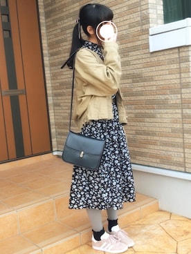 「ポニーテール」｜「アイテム（ブルゾン）」を使った、yurieさん（レディース・156cm）の秋コーディネート