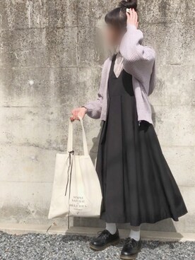 yurieさんの「BIGプリーツジャンパースカート」を使ったコーディネート