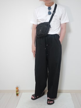 「Paul Smith（ポールスミス）のアイテム（サンダル）」を使った、n6kbnovaさん（メンズ・171cm）の夏コーディネート