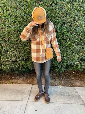 「BRIXTON（ブリクストン）のアイテム」を使った、blueeeeskyyyyさん（レディース・170cm）の秋コーディネート