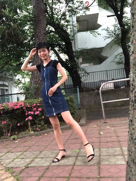 「Levi's（リーバイス）のアイテム（ワンピース/ドレス）」を使った、まいさん（レディース・165cm）の夏コーディネート
