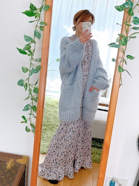 「春先取りコーデ」｜「アイテム（ワンピース/ドレス）」を使った、Mitsiさん（レディース・153cm）の冬コーディネート