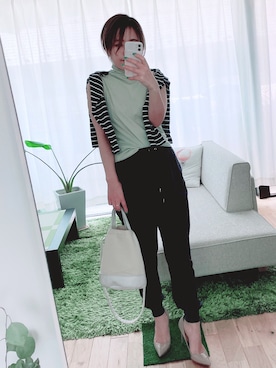 「VALENTINO（ヴァレンティノ）のアイテム（パンプス）」を使った、Mitsiさん（レディース・153cm）の春コーディネート