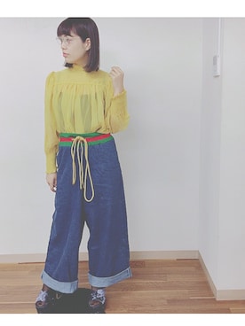「HoneySalon by foppish（ハニーサロンバイフォピッシュ）のアイテム」を使った、イロハ レナさん（レディース・163cm）の秋コーディネート