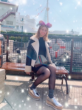 「Jeffrey Campbell（ジェフリーキャンベル）のアイテム（スニーカー）」を使った、イロハ レナさん（レディース・163cm）の春コーディネート