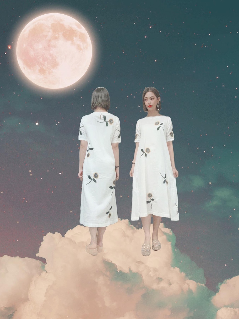 l'atelier du savon(アトリエドサボン)の「L/C泳ぐひまわり刺繍OP l'atelier du savon(アトリエドサボン)の「L/C泳ぐひまわり刺繍OP