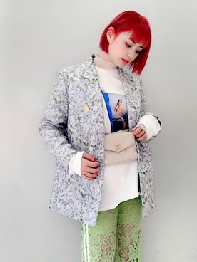 「Crayme,（クレイミー）のアイテム（ジャケット/アウター）」を使った、イロハ レナさん（レディース・163cm）の冬コーディネート