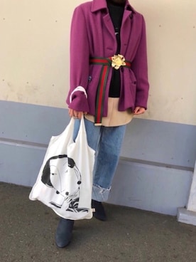 「DIANA」｜「アイテム（アクセサリー）」を使った、btiv8iさん（レディース・147cm）の冬コーディネート