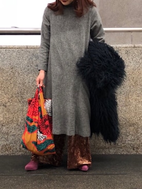 「BY MALENE BIRGER（バイマレーネビルガー）のアイテム（ジャケット/アウター）」を使った、btiv8iさん（レディース・147cm）の冬コーディネート