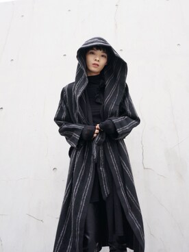 「レイヤードstyle」｜「アイテム（モッズコート）」を使った、chongziさん（レディース・168cm）の冬コーディネート