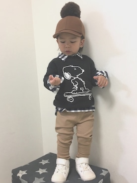 ◡̈ nosu.Kさん（キッズ・80cm）の秋コーディネート