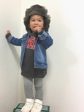 ◡̈ nosu.Kさん（キッズ・80cm）の冬コーディネート