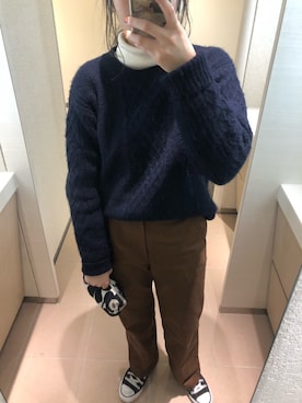 「大学生コーデ」｜「アイテム（財布/小物）」を使った、草さん（レディース・155cm）の秋コーディネート