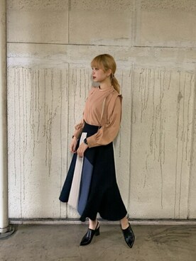 UNITED TOKYO ブロックフォームスカート