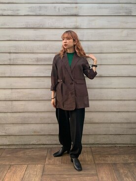 恵利香さん（レディース・156cm）の春コーディネート