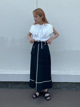 UNITED TOKYOクロッシングラインスカート サイズ2 クロッシングラインスカート（スカート）｜UNITED TOKYO