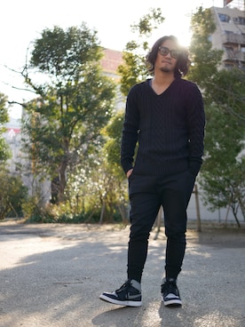 「ジョガーパンツ」｜Shinoさん（メンズ・170cm）の冬コーディネート