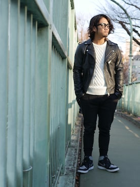 「ジョガーパンツ」｜Shinoさん（メンズ・170cm）の冬コーディネート