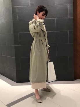 「VONDEL（フォンデル）のアイテム」を使った、安田 智江さん（レディース・161cm）の春コーディネート