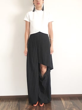 「巻きパンツ」｜Satsukiさん（レディース・170cm）の夏コーディネート