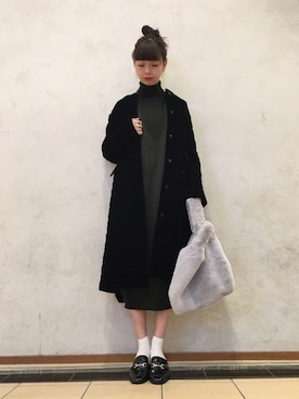 ここさん（レディース・163cm）の冬コーディネート