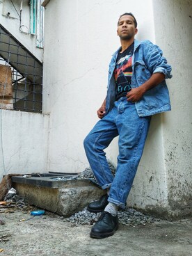 「kicks」｜「アイテム（ブーツ）」を使った、Taeb Ali Khanさん（メンズ・168cm）の秋コーディネート