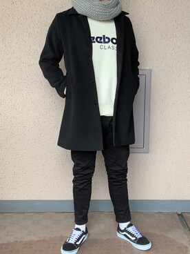 「PARADOX（パラドックス）のアイテム（ダウンジャケット/コート）」を使った、でんでんさん（メンズ・179cm）の冬コーディネート