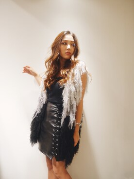 「LIPSERVICE（リップサービス）のアイテム（その他アウター）」を使った、谷口美咲さん（レディース・153cm）の夏コーディネート