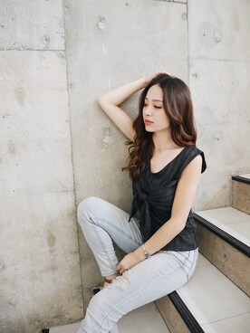 谷口美咲さん（レディース・153cm）の夏コーディネート