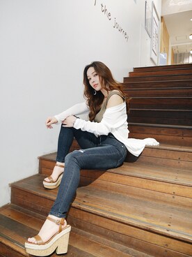 谷口美咲さん（レディース・153cm）の夏コーディネート