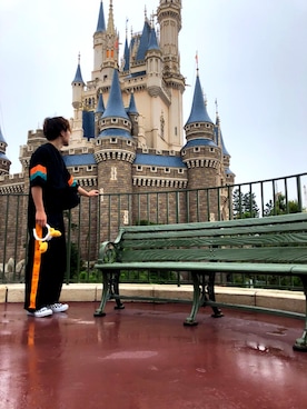 「MYne（マイン）のアイテム（チノパンツ）」を使った、soraoさん（メンズ・175cm）の秋コーディネート