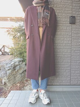 「URBAN RESEARCH ROSSO」｜「アイテム（チェスターコート）」を使った、しょーわさん（メンズ・168cm）の冬コーディネート