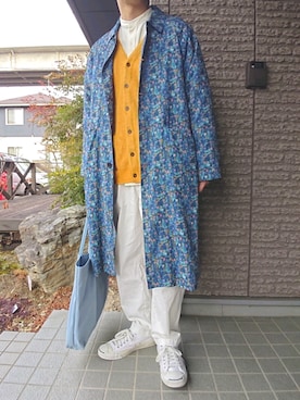 「TIMELY WARNING（タイムリーワーニング）のアイテム（パンツ）」を使った、しょーわさん（メンズ・168cm）の春コーディネート