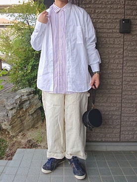 「TIDEWAY（タイドウェイ）のアイテム」を使った、しょーわさん（メンズ・168cm）の春コーディネート