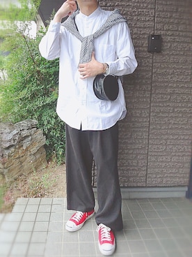 「TIDEWAY（タイドウェイ）のアイテム」を使った、しょーわさん（メンズ・168cm）の夏コーディネート