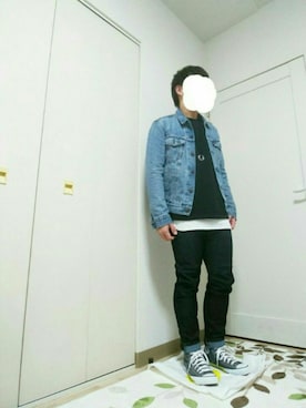 「ドラフトリーバイス」｜「アイテム（スウェット）」を使った、TAKさん（メンズ・165cm）の冬コーディネート
